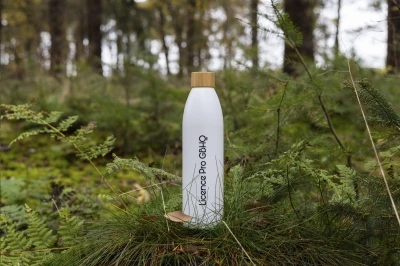 Bamboo and sugarcane bottle