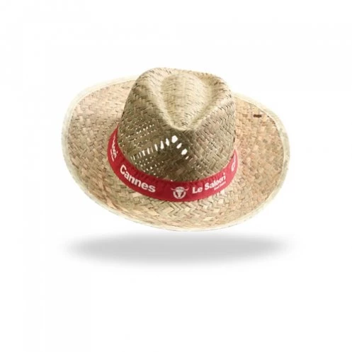 Golden straw hat