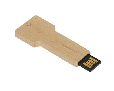 Clé USB bois en forme de clé