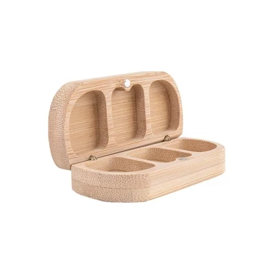 Bamboo pillbox 8 x 4 x 2,5 cm