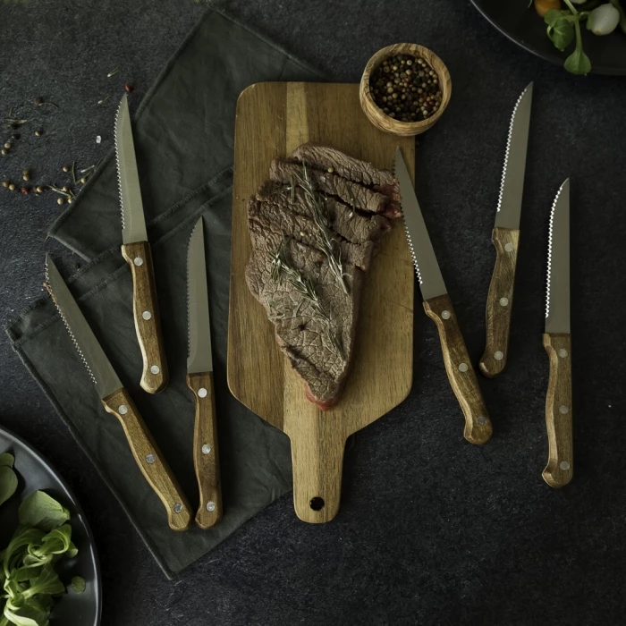 Bloc 6 couteaux à steak