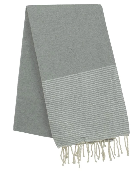 Fouta nid d\'abeille et lurex