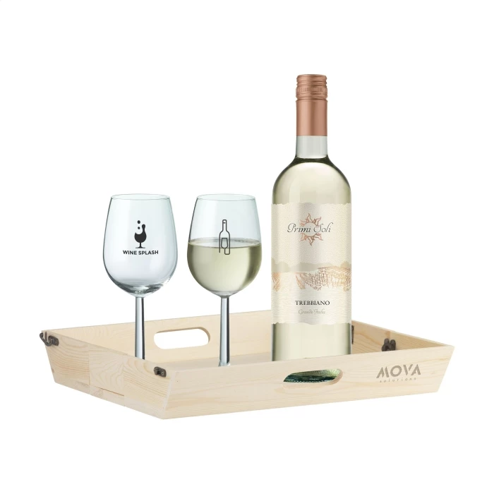 Plateau coffret cadeau à vin