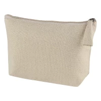 Mixed cotton & lurex cosmetic bag