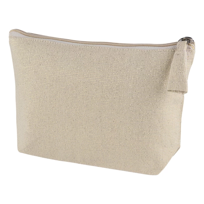 Trousse coton & lurex 22 x 14,5 x 6 cm