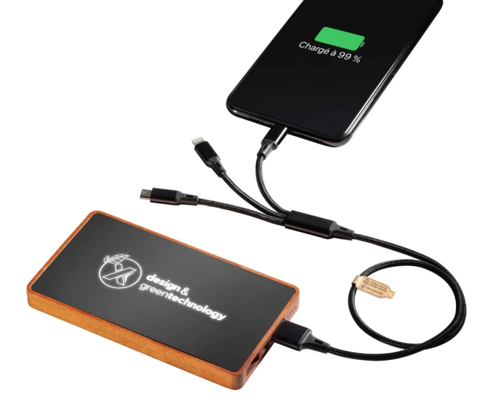 Powerbank éco bois 5000mAh