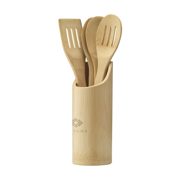 Ustensiles de cuisine bambou 