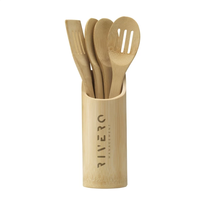 Ustensiles de cuisine bambou 