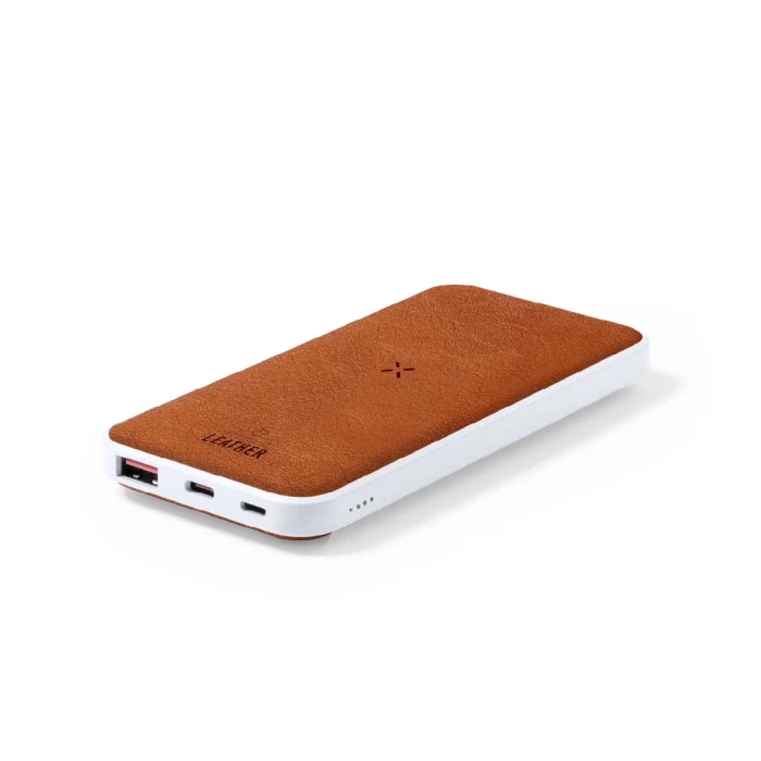 Recycled leather powerbank 8000 mAh