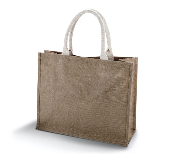 Sac plage toile jute 42 x 36 x 15 cm