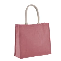 Sac plage toile jute 42 x 36 x 15 cm