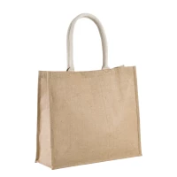 Hessian beach bag 42 x 36 x 15 cm