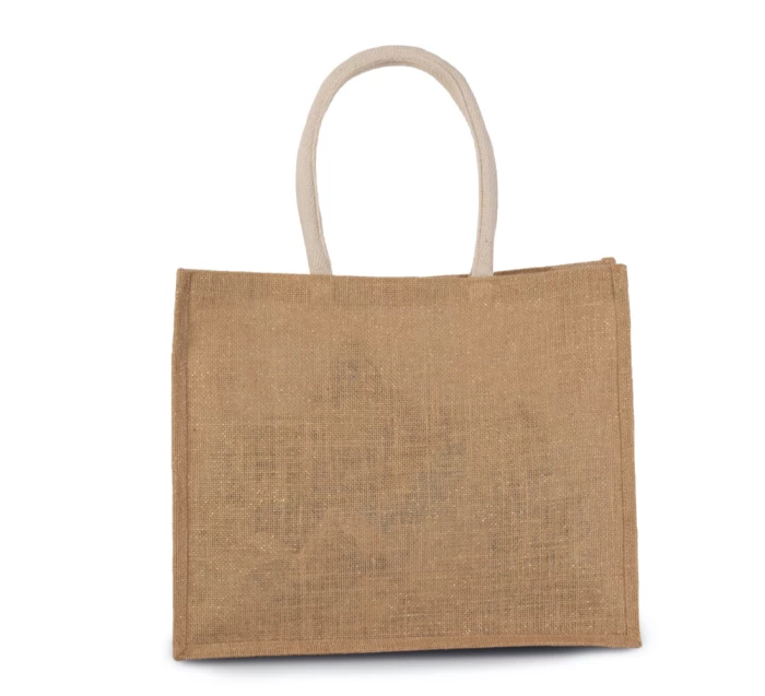 Sac plage toile jute 42 x 36 x 15 cm