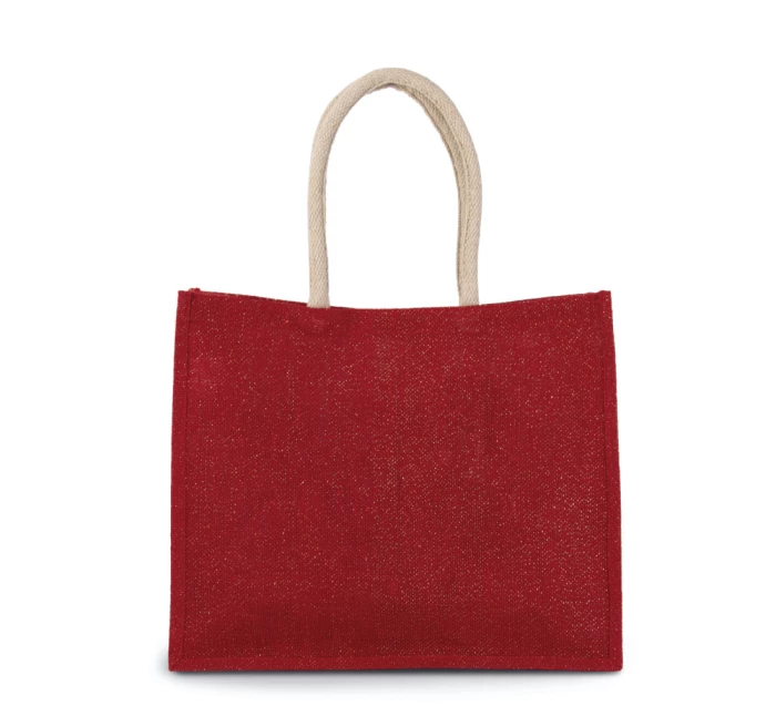 Sac plage toile jute 42 x 36 x 15 cm