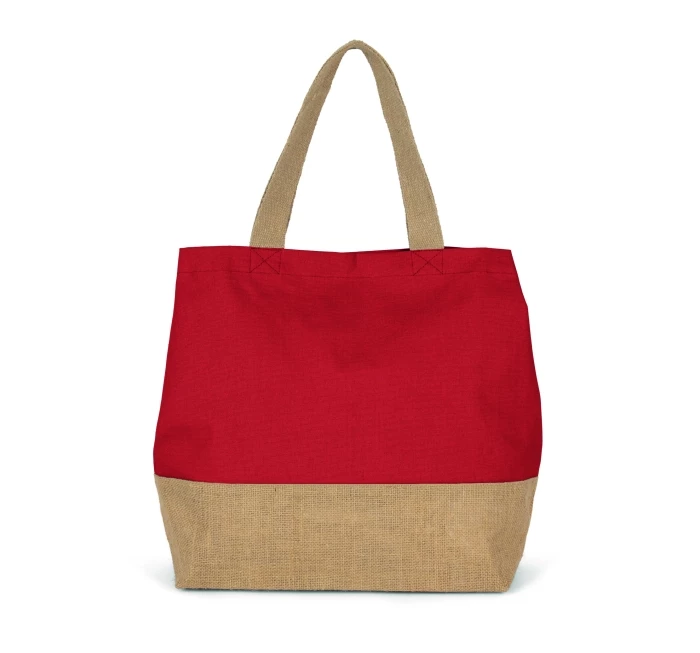 Sac jute et coton 53 x 40 x 15 cm