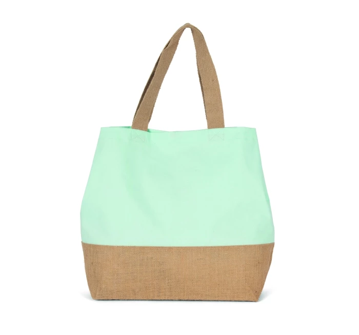 Sac jute et coton 53 x 40 x 15 cm