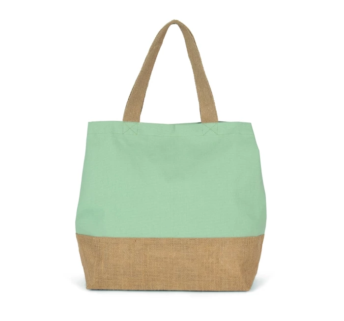 Sac jute et coton 53 x 40 x 15 cm