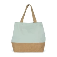 Jute & cotton beach bag 53 x 40 x 15 cm