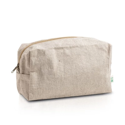 Hemp cosmetic bag 26 x 15,5 x 10 cm