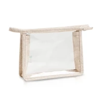 Trousse transparente chanvre 20 x 15 x 6 cm