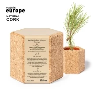 Cork flower pot made Europe