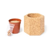 Cork flower pot made Europe