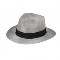 Panama linen effect hat