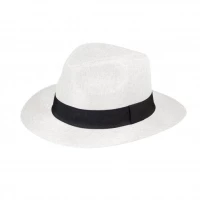Panama linen effect hat