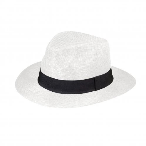 Panama linen effect hat