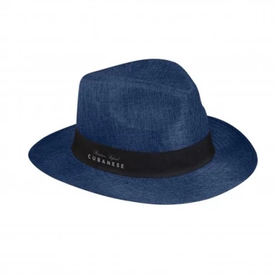 Panama linen effect hat