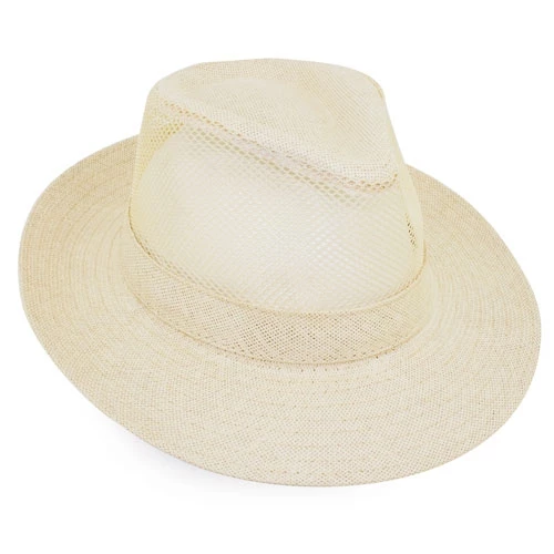 Natural fiber openwork hat