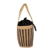 Sea rush striped basket bag 31 x 30 x 19 cm