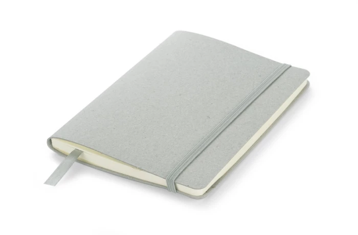 Recycled leather & cotton notebook 12,8 x 17,8 cm 