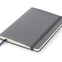 Recycled leather & cotton notebook 12,8 x 17,8 cm 