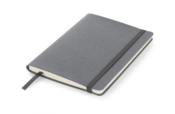 Recycled leather & cotton notebook 12,8 x 17,8 cm 