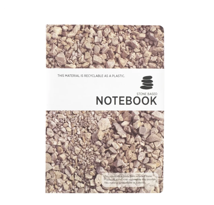 Recycled stones notebook