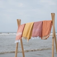 Recycled fabrics striped towel