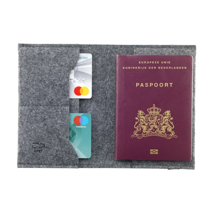 RPET felt passport holder