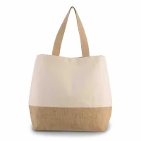 Sac jute et coton 53 x 40 x 15 cm