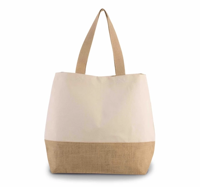 Sac jute et coton 53 x 40 x 15 cm