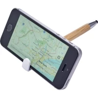 Stylo touchpad & porte-téléphone en bambou 