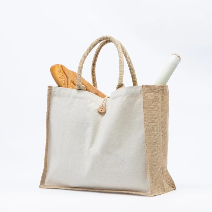 Sac Jute & Coton 40 x 33 x16 cm