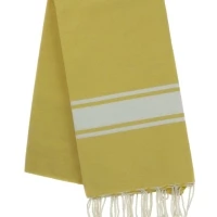 Fouta tissage à plat avec franges