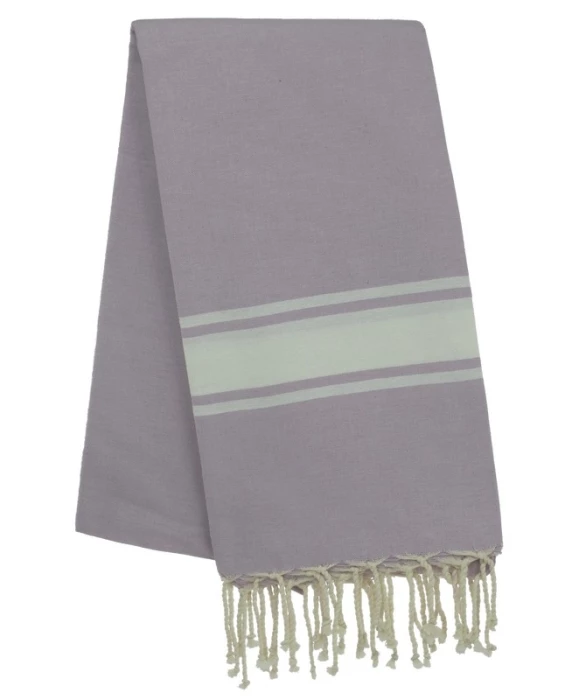 Fouta tissage à plat avec franges