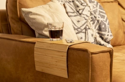 Coffret vin & plateau bambou