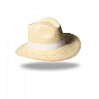 White straw Panama hat