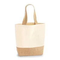 Sac coton & jute 24 x 41 x 13 cm