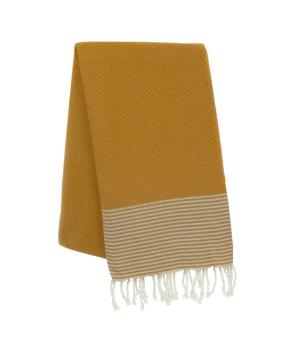 Fouta nid d\'abeille personnalisable