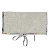 Pochette toile bisonne fil multicolore