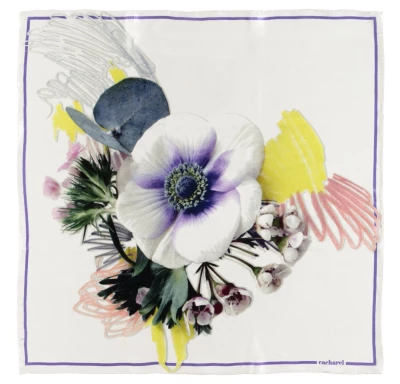 Foulard soie floral